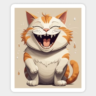 laughter cat Magnet